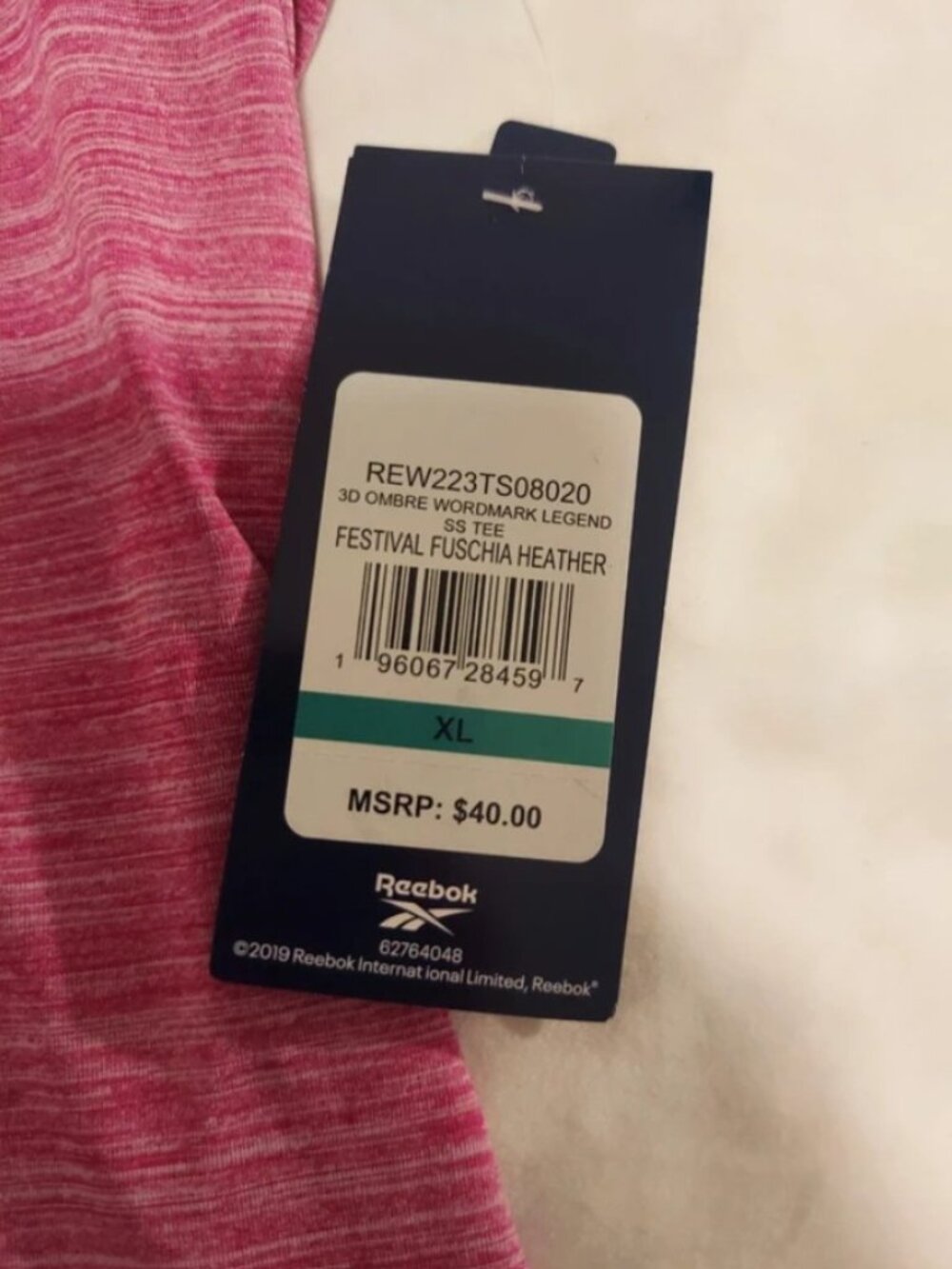 NWT Reebok Logo Tee - Picture 4 of 8